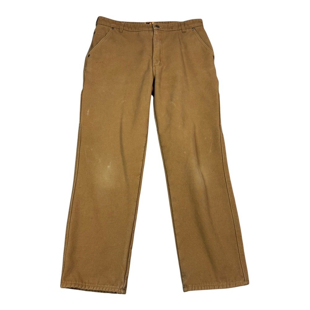 Wells Lamont Canvas Workwear Fleece Lined‎ Pants Men's 36x32 (Fits 33x28.5) FLAW